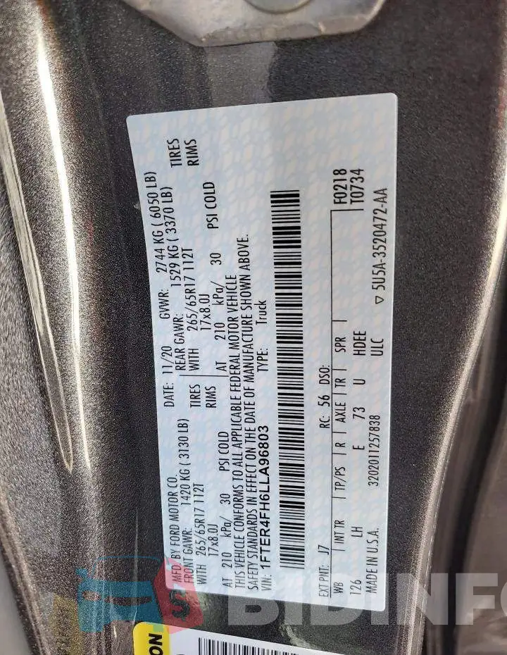 1FTER4FH6LLA96803 Photo# 13