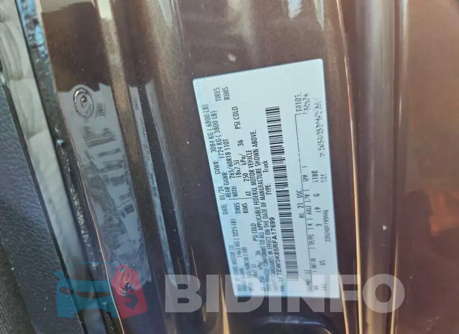 1FTEW3K85RFA17699 Photo# 13