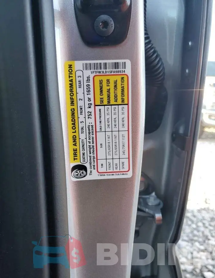 1FTFW3LD1SFA98934 Photo# 13