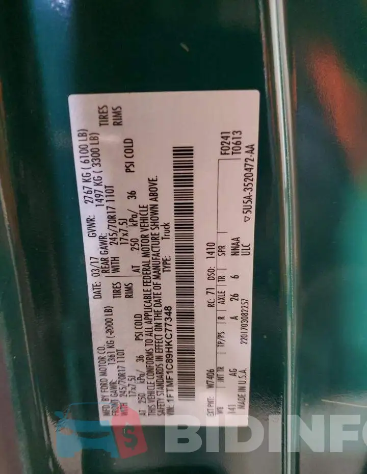 1FTMF1C89HKC77348 Photo# 12