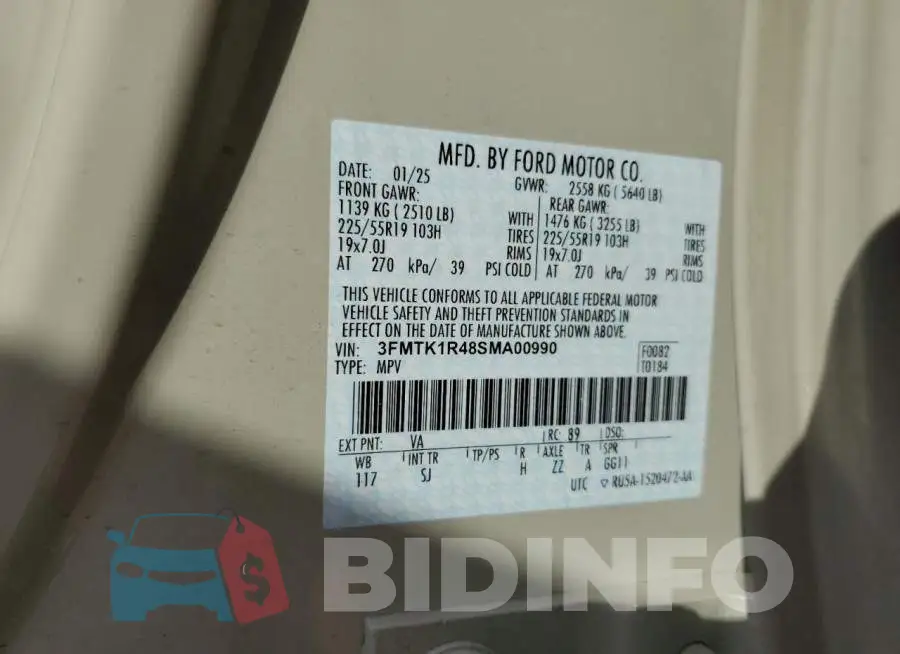3FMTK1R48SMA00990 Photo# 14
