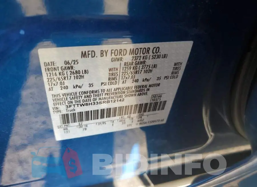 3FTTW8H33SRB12142 Photo# 12