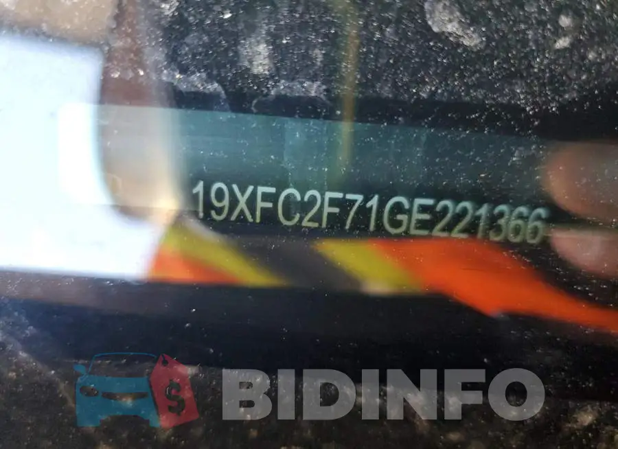 19XFC2F71GE221366 Photo# 12