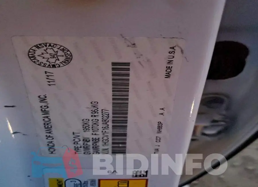 1HGCV1F16JA802277 Photo# 12