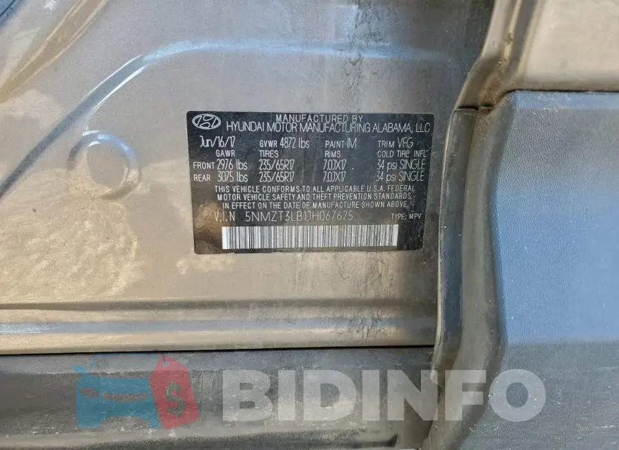 5NMZT3LB1JH067625 Photo# 13