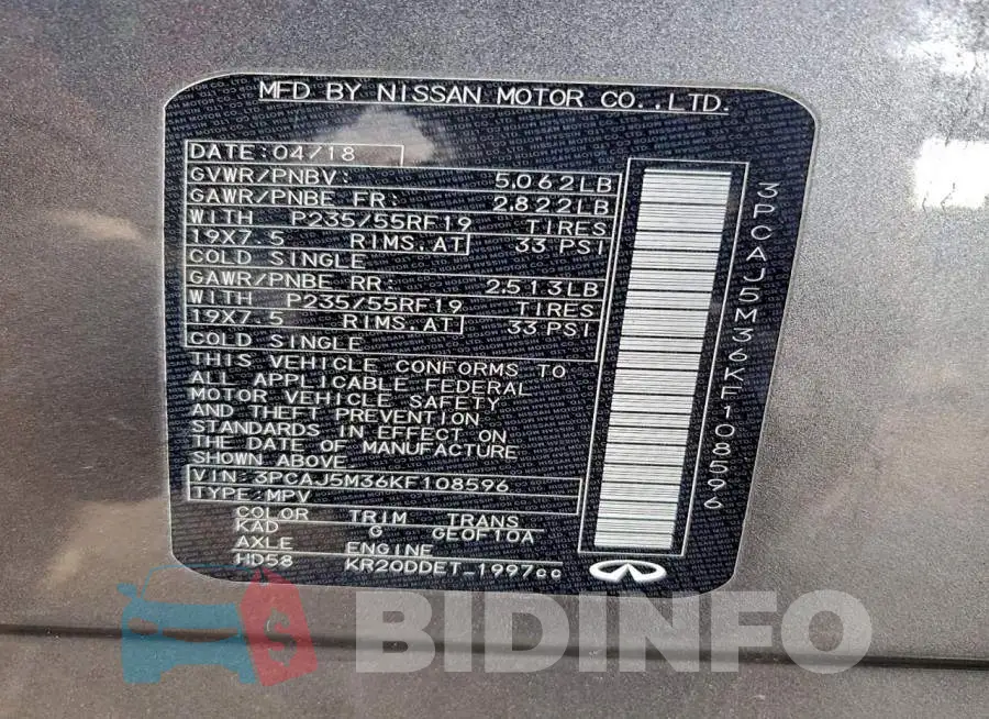 3PCAJ5M36KF108596 Photo# 13