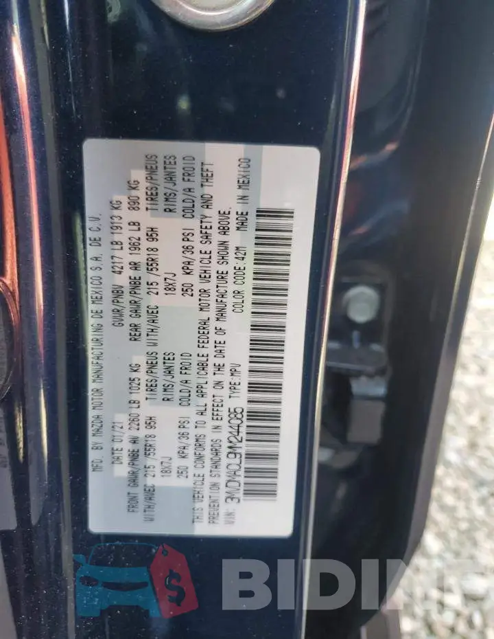 3MVDMACL9MM244085 Photo# 13