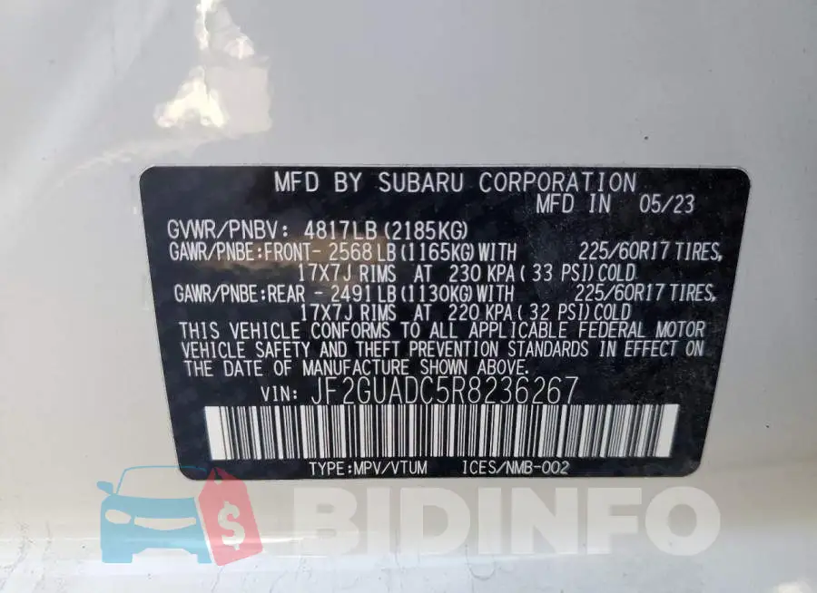 JF2GUADC5R8236267 Photo# 12