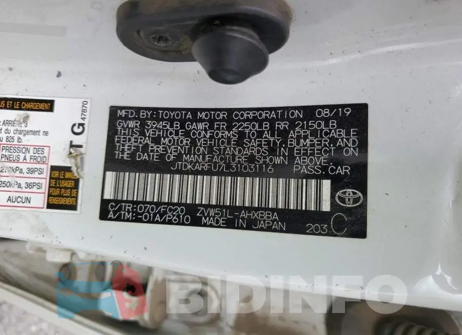 JTDKARFU7L3103116 Photo# 12