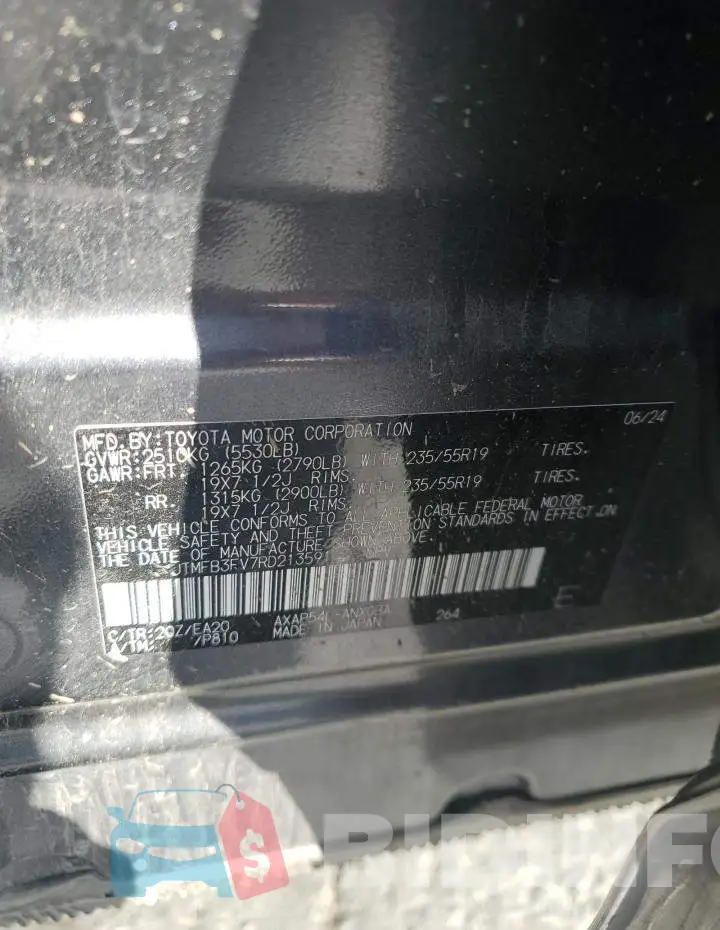 JTMFB3FV7RD213591 Photo# 14