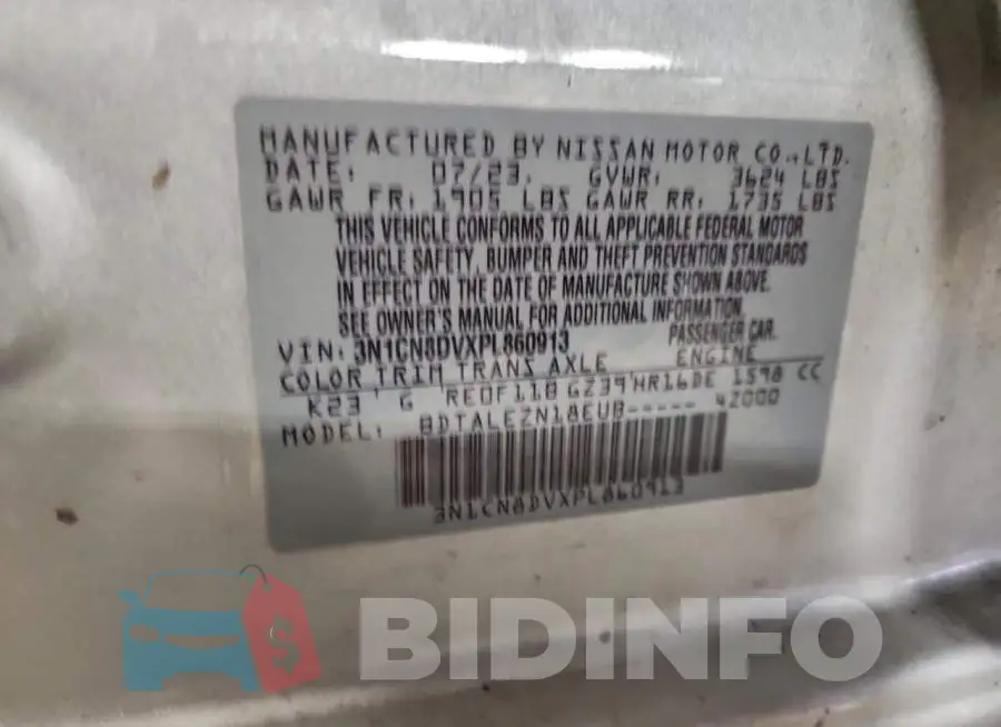 3N1CN8DVXPL860913 Photo# 13
