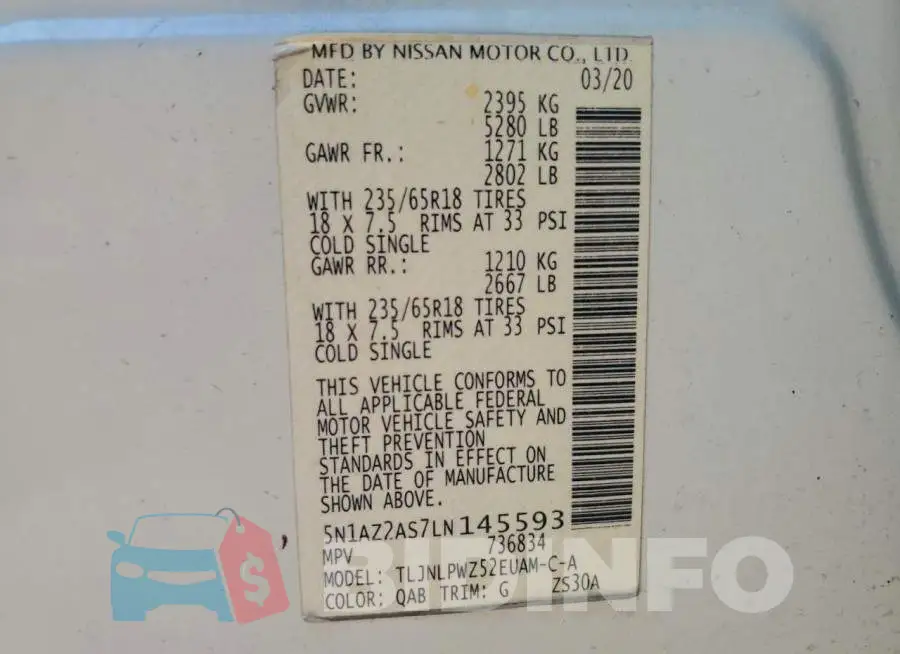 5N1AZ2AS7LN145593 Photo# 13