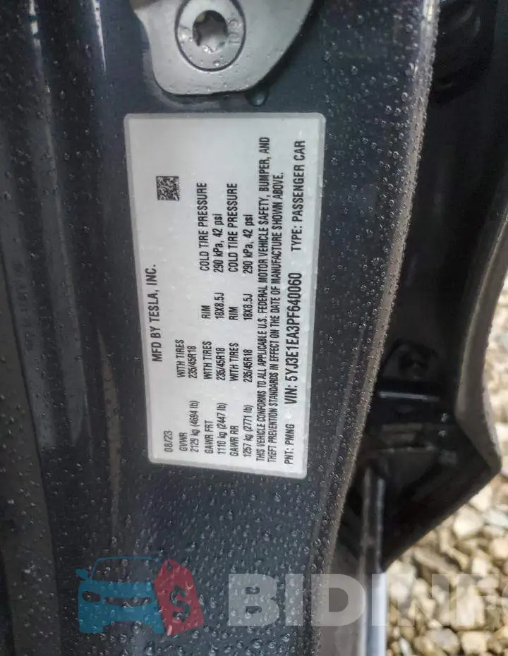 5YJ3E1EA3PF640060 Photo# 12