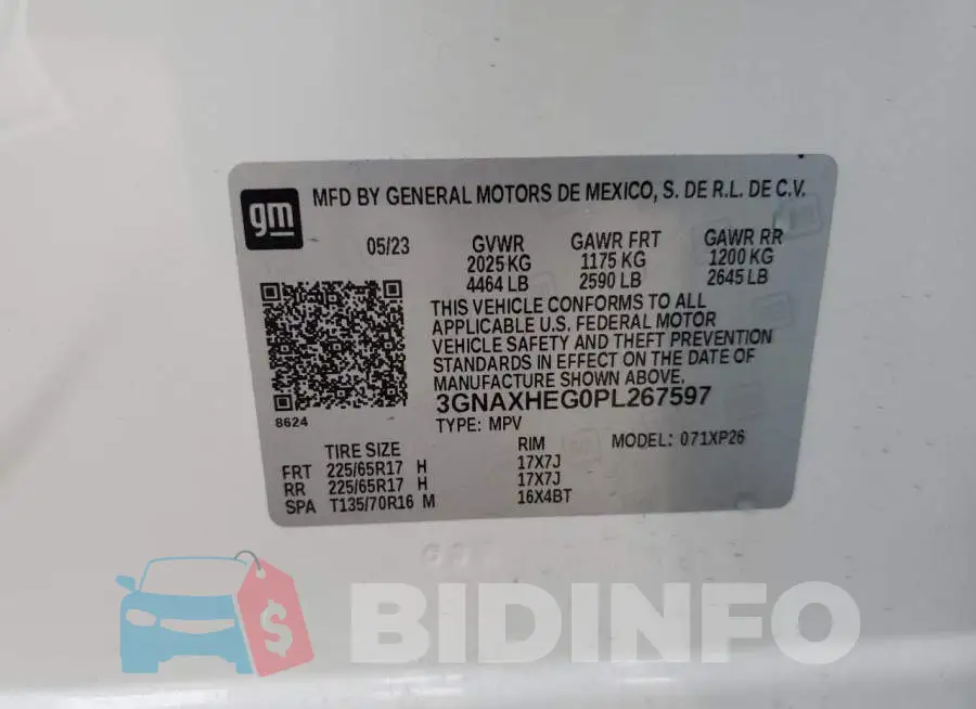 3GNAXHEG0PL267597 Photo# 13