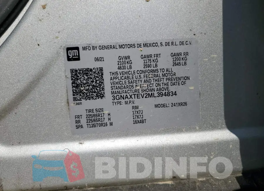 3GNAXTEV2ML394834 Photo# 13