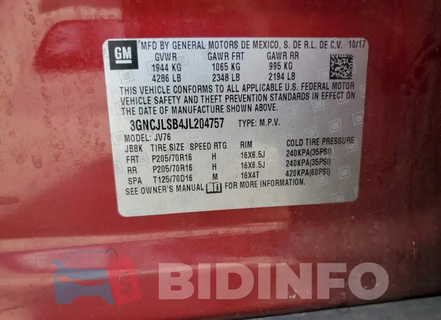 3GNCJLSB4JL204757 Photo# 12
