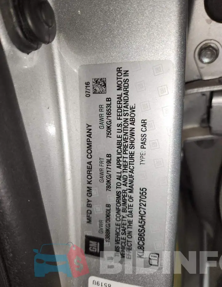 KL8CB6SA5HC727055 Photo# 13