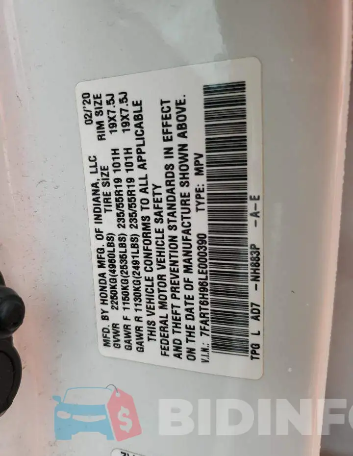 7FART6H96LE000390 Photo# 13