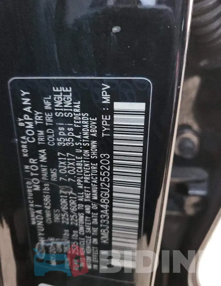 KM8J33A48GU255203 Photo# 14
