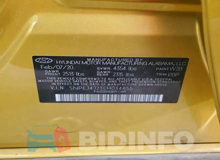 5NPEJ4J23LH034855 Photo# 12