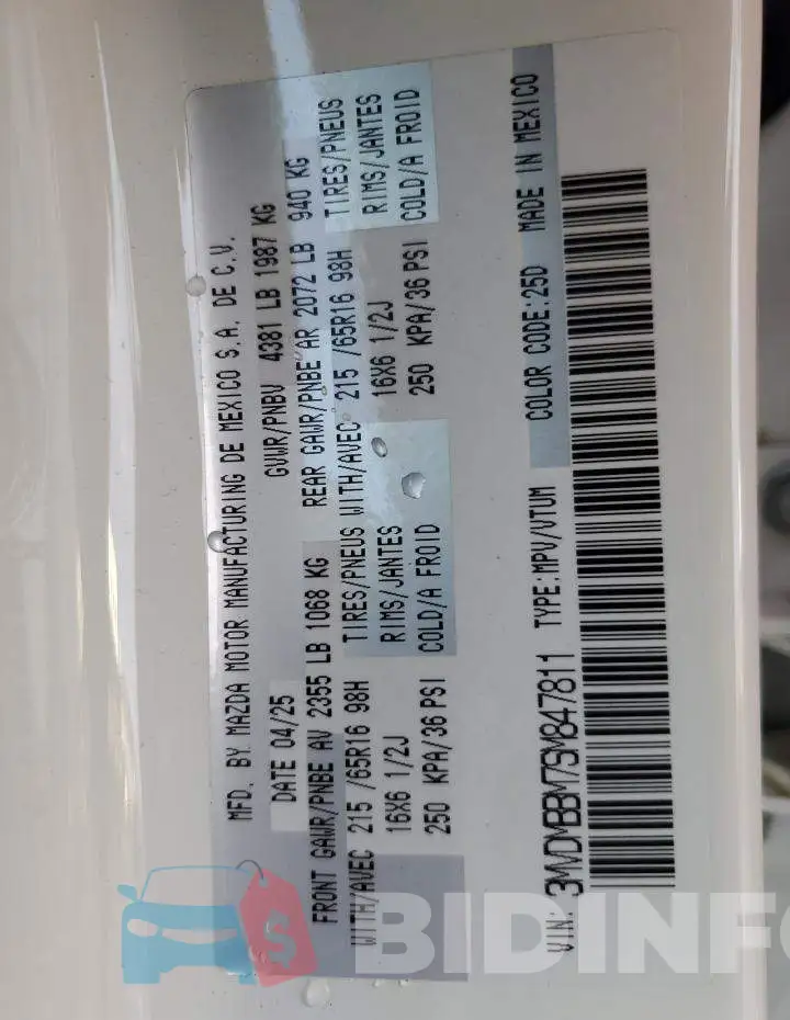 3MVDMBBM7SM847811 Photo# 12