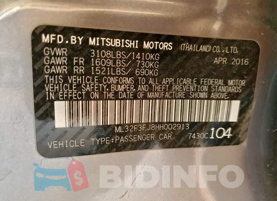 ML32F3FJ8HH002913 Photo# 12