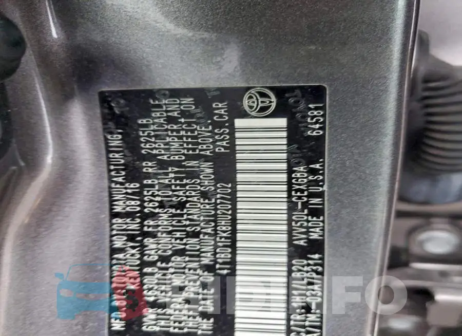 4T1BD1FK8HU207702 Photo# 12