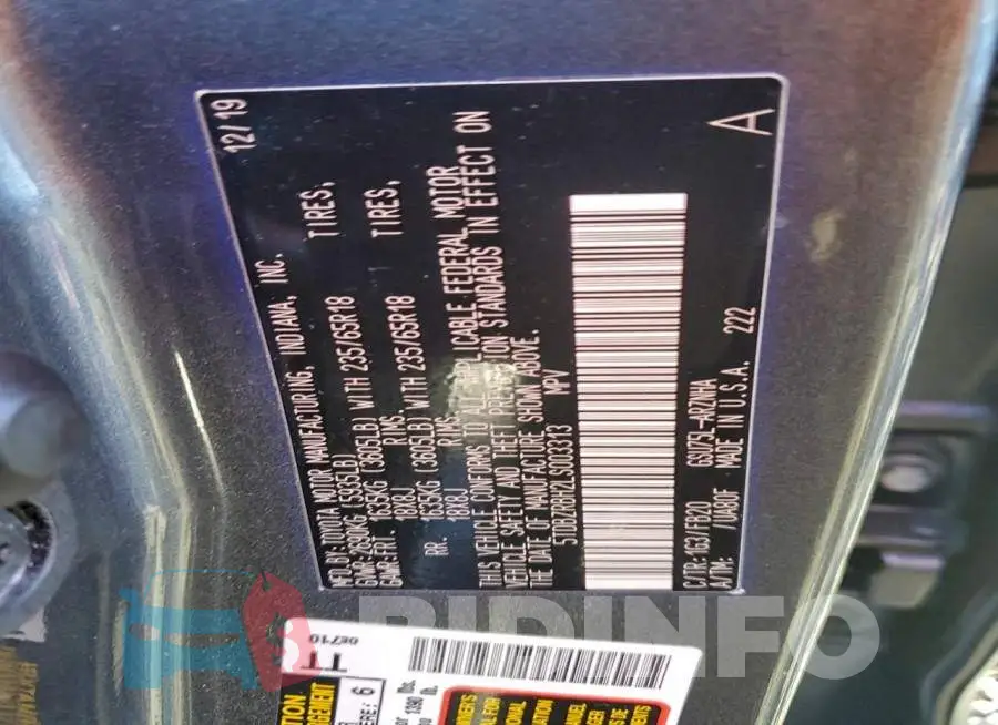 5TDBZRBH2LS003313 Photo# 13