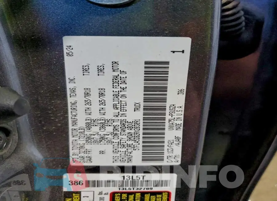 5TFLA5DB2RX203091 Photo# 12