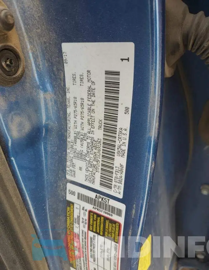 5TFUY5F1XJX691263 Photo# 12