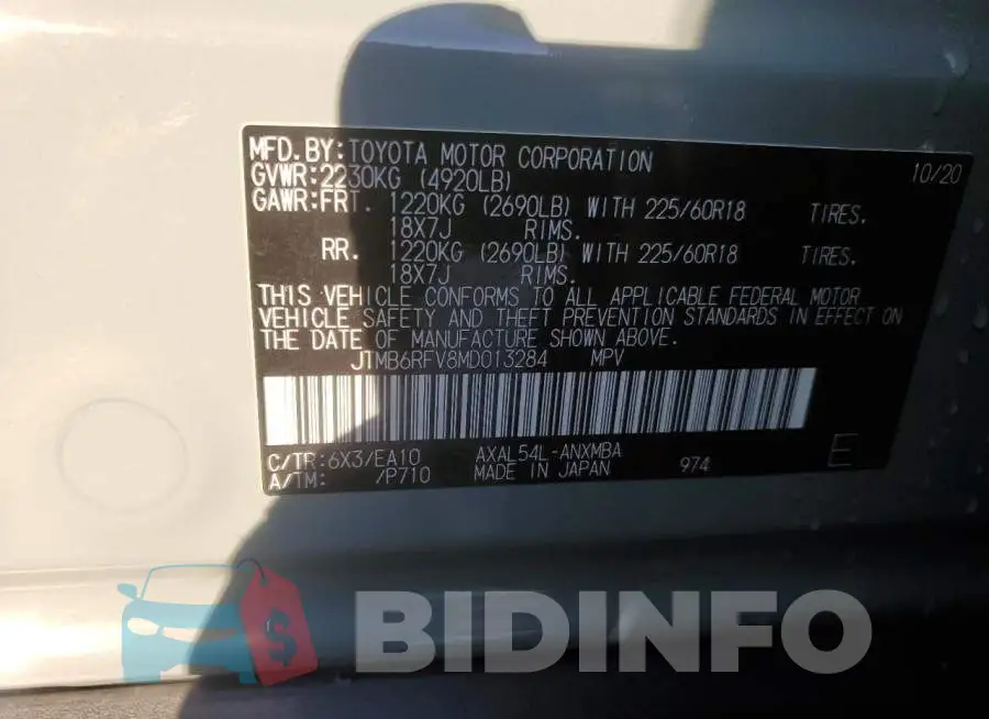 JTMB6RFV8MD013284 Photo# 13