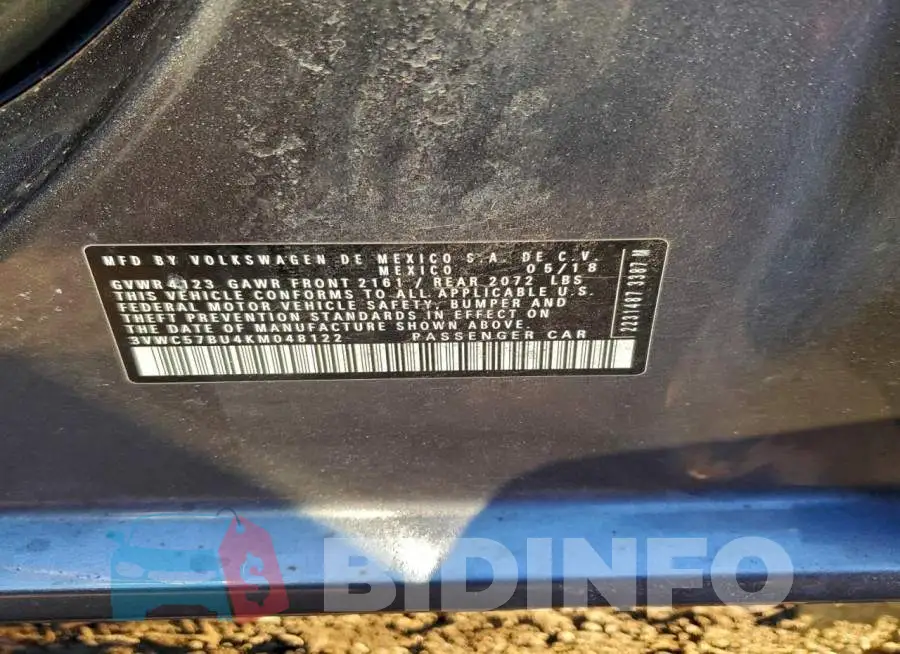 3VWC57BU4KM048122 Photo# 12
