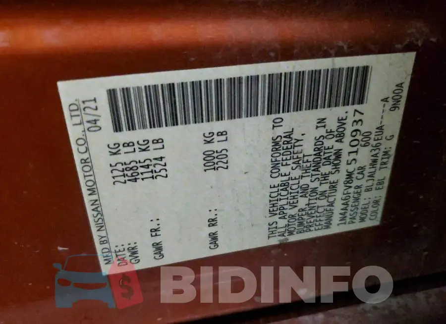 1N4AA6FV8MC510937 Photo# 12