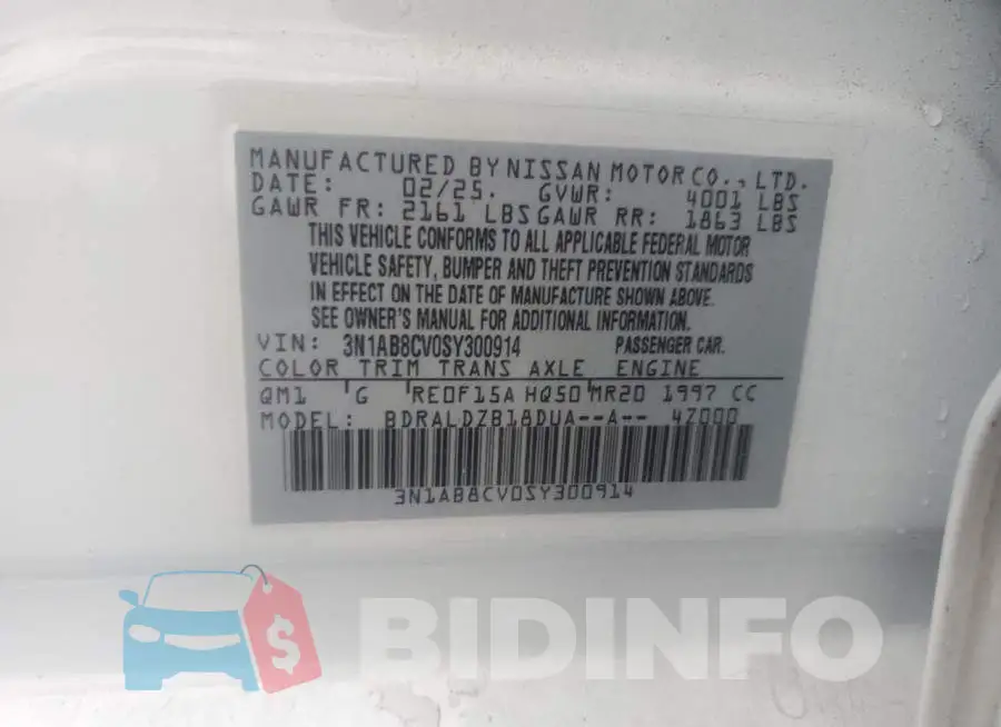 3N1AB8CV0SY300914 Photo# 12