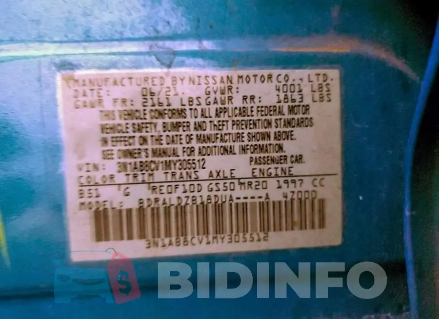 3N1AB8CV1MY305512 Photo# 12