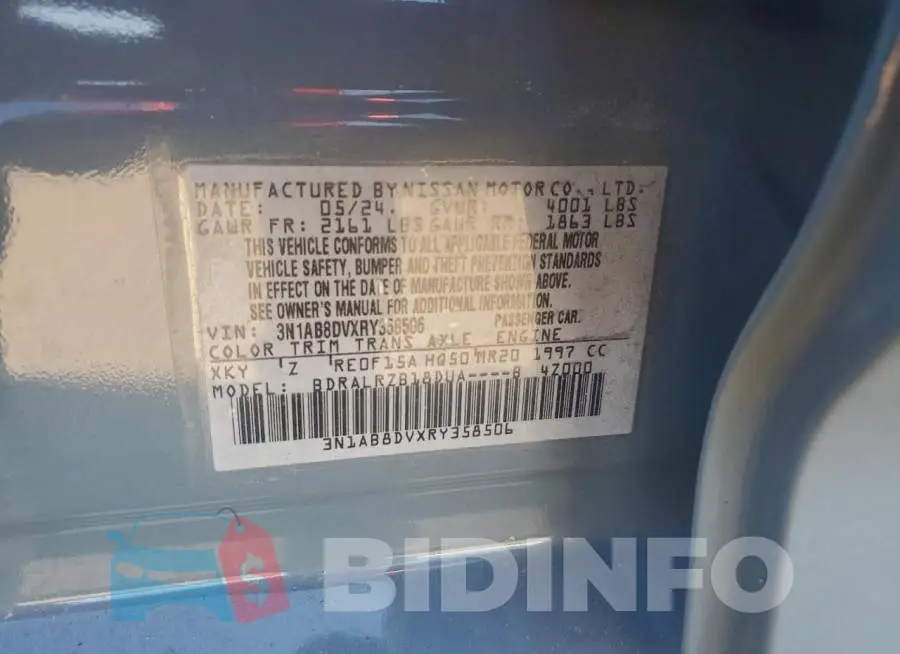 3N1AB8DVXRY358506 Photo# 12