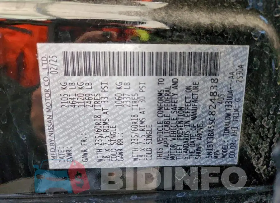 5N1BT3BA5SC824838 Photo# 14