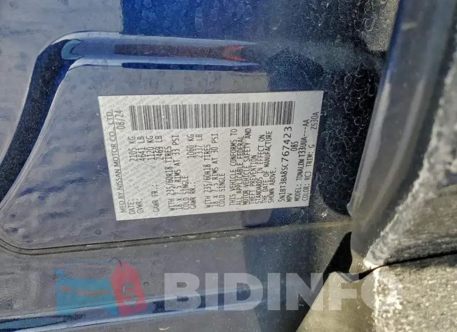 5N1BT3BA8SC767423 Photo# 13