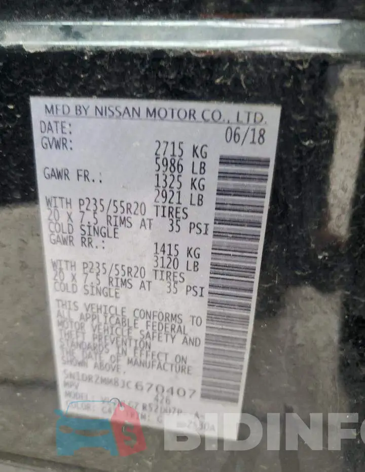5N1DR2MM8JC670407 Photo# 12