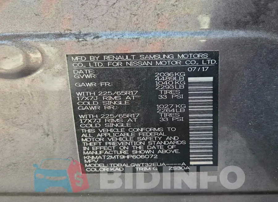 KNMAT2MT9HP606072 Photo# 13