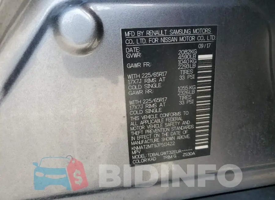 KNMAT2MT9JP511422 Photo# 13