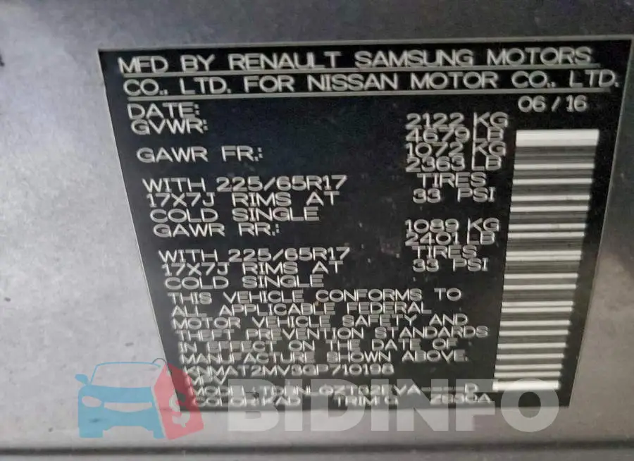 KNMAT2MV3GP710198 Photo# 13