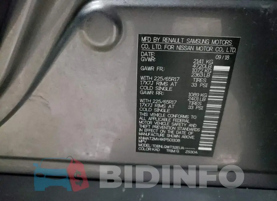 KNMAT2MV4KP501108 Photo# 13