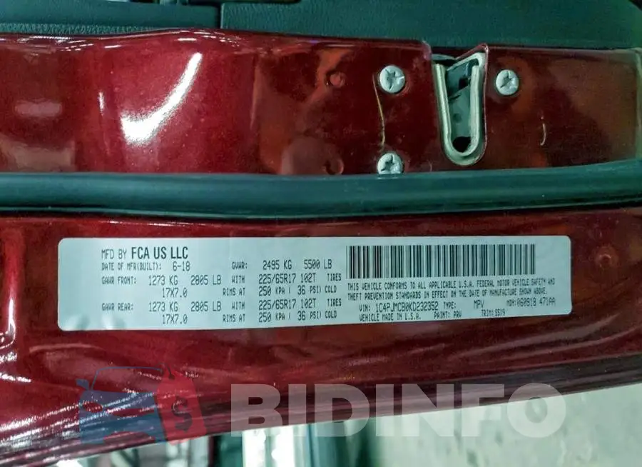 1C4PJMCB0KD232352 Photo# 14