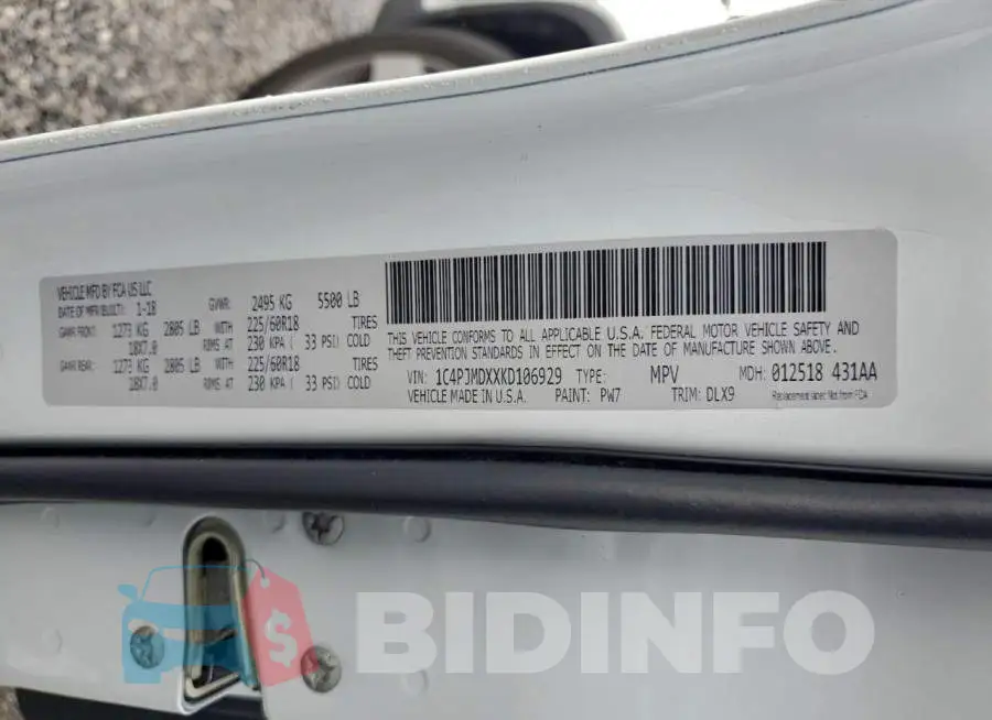 1C4PJMDXXKD106929 Photo# 13