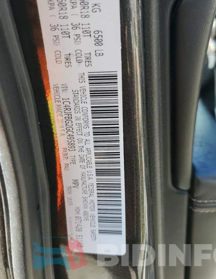 1C4RJFBG2GC495893 Photo# 13