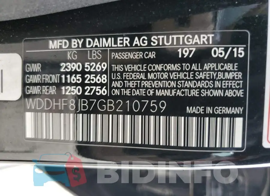 WDDHF8JB7GB210759 Photo# 13