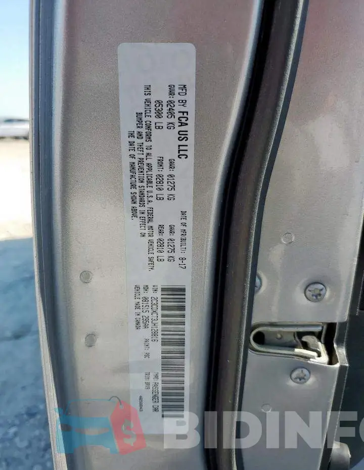 2C3CDXCT3JH128816 Photo# 13