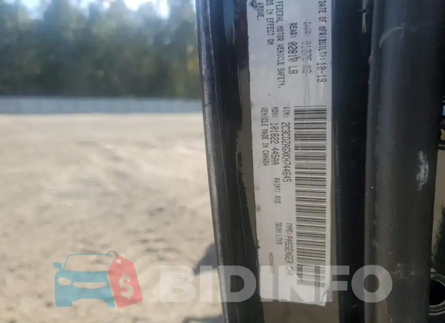 2C3CDZAGXKH744645 Photo# 12