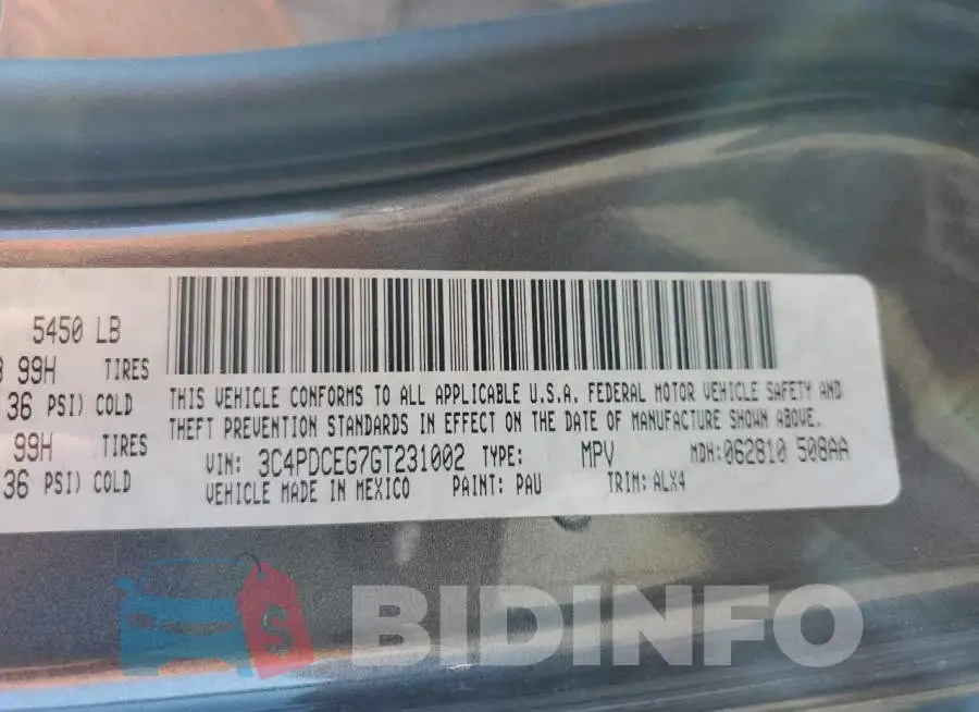 3C4PDCEG7GT231002 Photo# 14